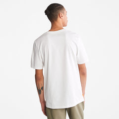 Camo-Logo T-Shirt for Men in White Timberland Outlet