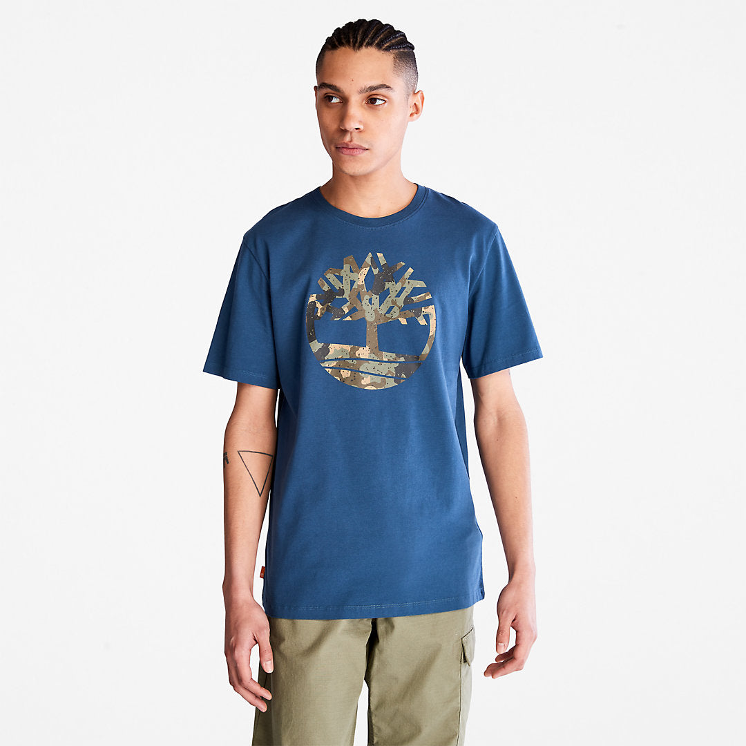 Camo-Logo T-Shirt for Men in Blue Timberland Online