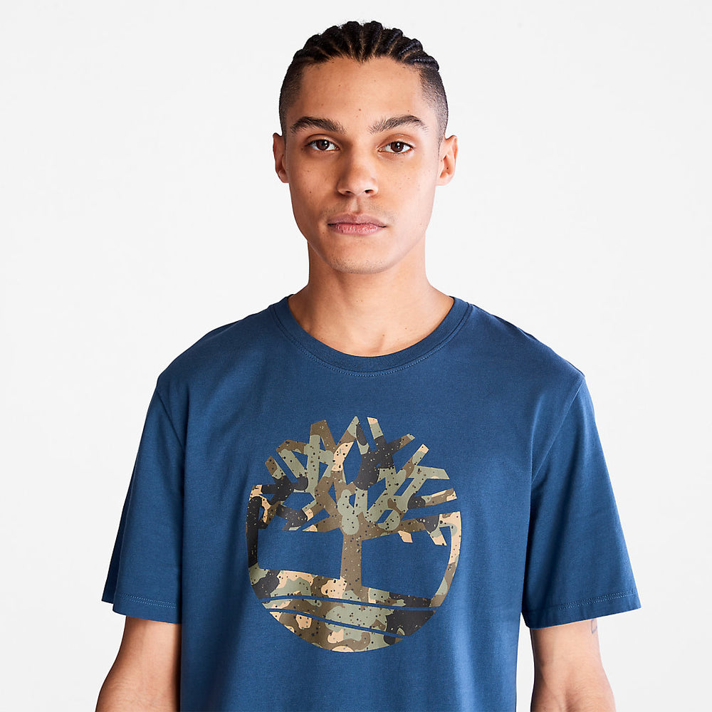 Camo-Logo T-Shirt for Men in Blue Timberland Online