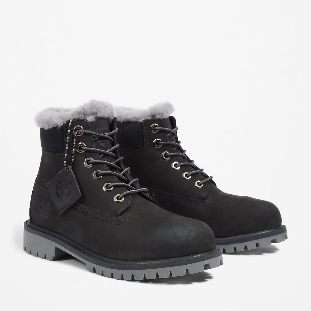 Timberland® Premium 6 Inch Winter Boot for Youth in Black Timberland Outlet