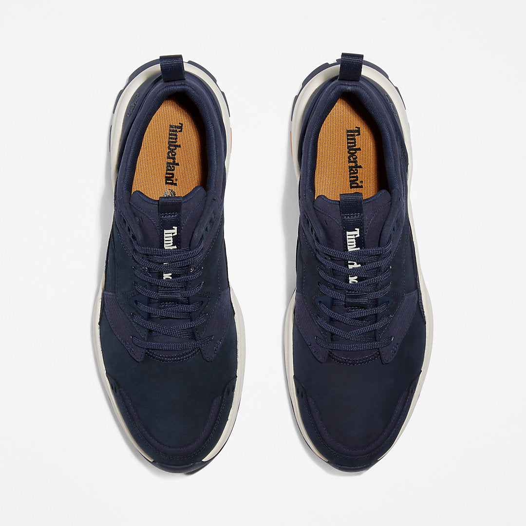 Tree Racer Leather Trainer for Men in Navy Timberland On Sale