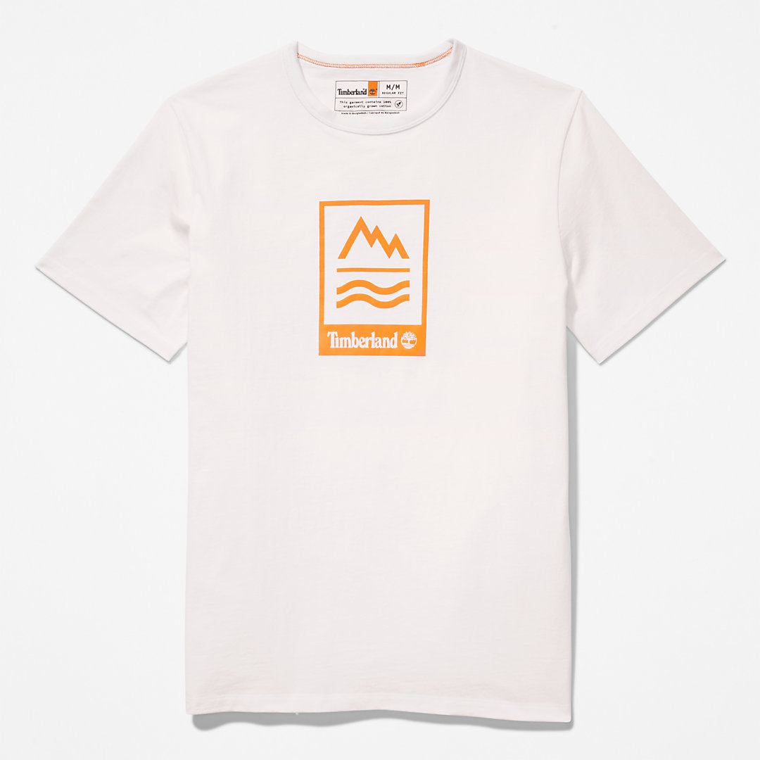 Mountains-to-Rivers T-Shirt for Men in White Timberland On Sale
