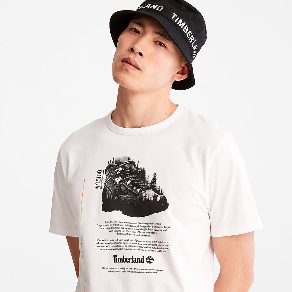 Outdoor Heritage Graphic T-Shirt for Men in White Timberland On Sale