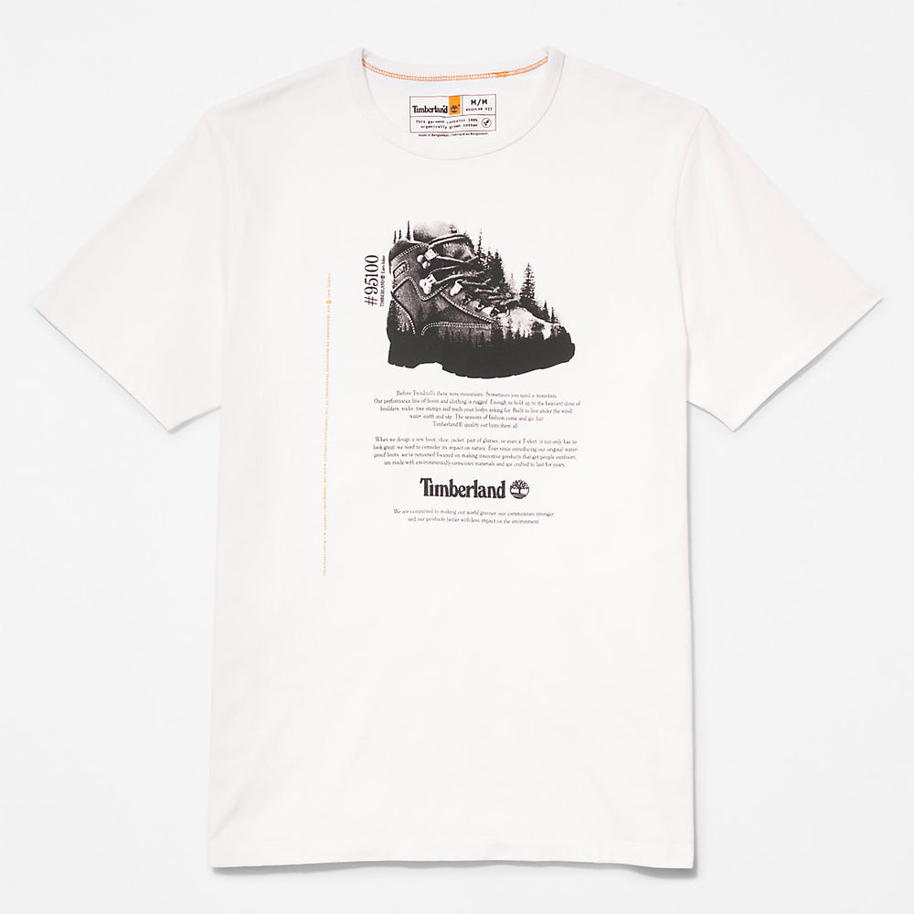 Outdoor Heritage Graphic T-Shirt for Men in White Timberland On Sale