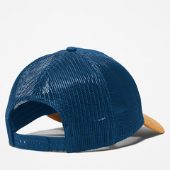 Trucker Hat with a Faux-suede Brim for Men in Blue Timberland On Sale