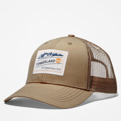 Camping Patch Trucker Hat for Men in Beige Timberland Online