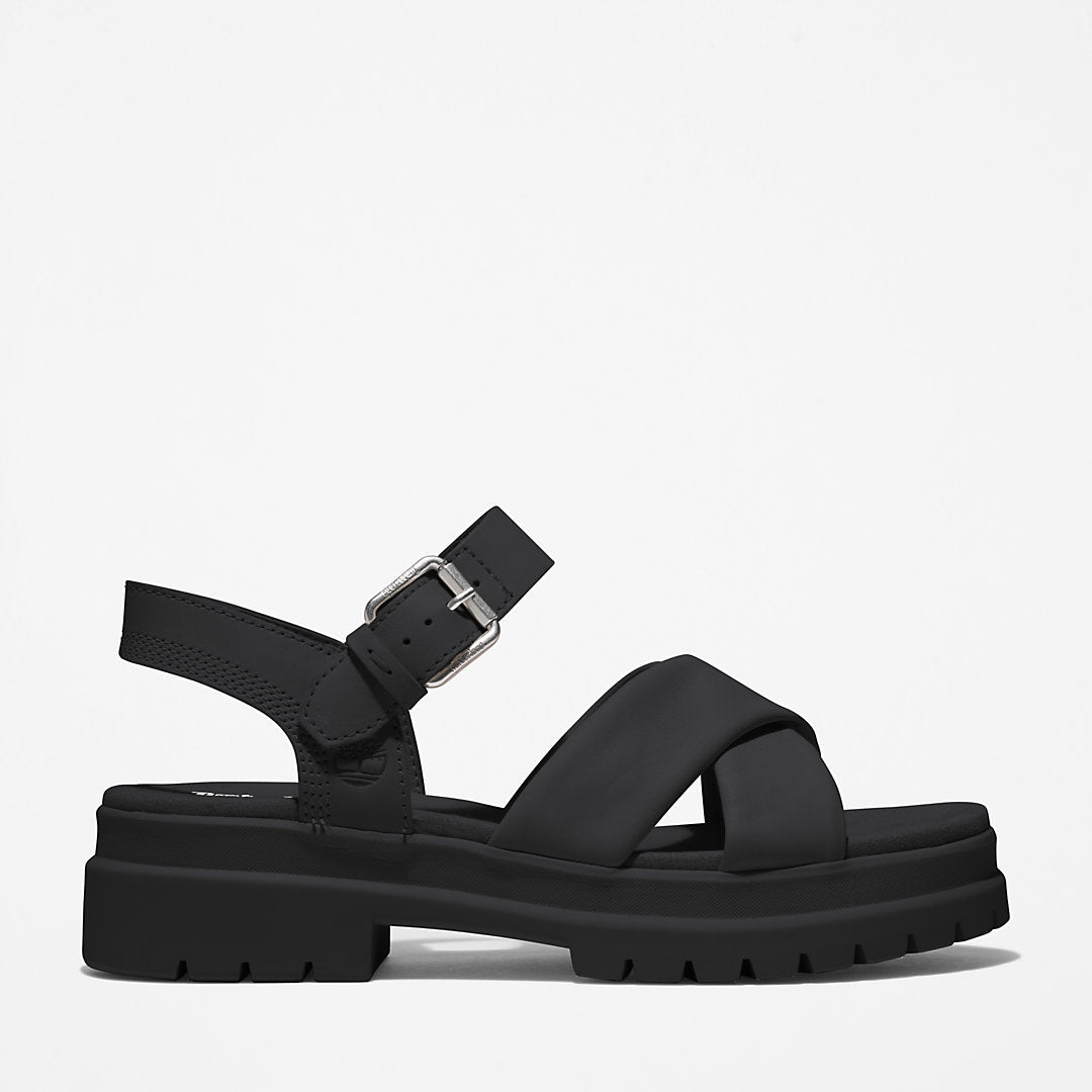 London Vibe Ankle-strap Sandal for Women in Black Timberland Discount