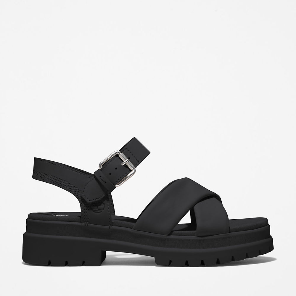 London Vibe Ankle-strap Sandal for Women in Black Timberland Discount