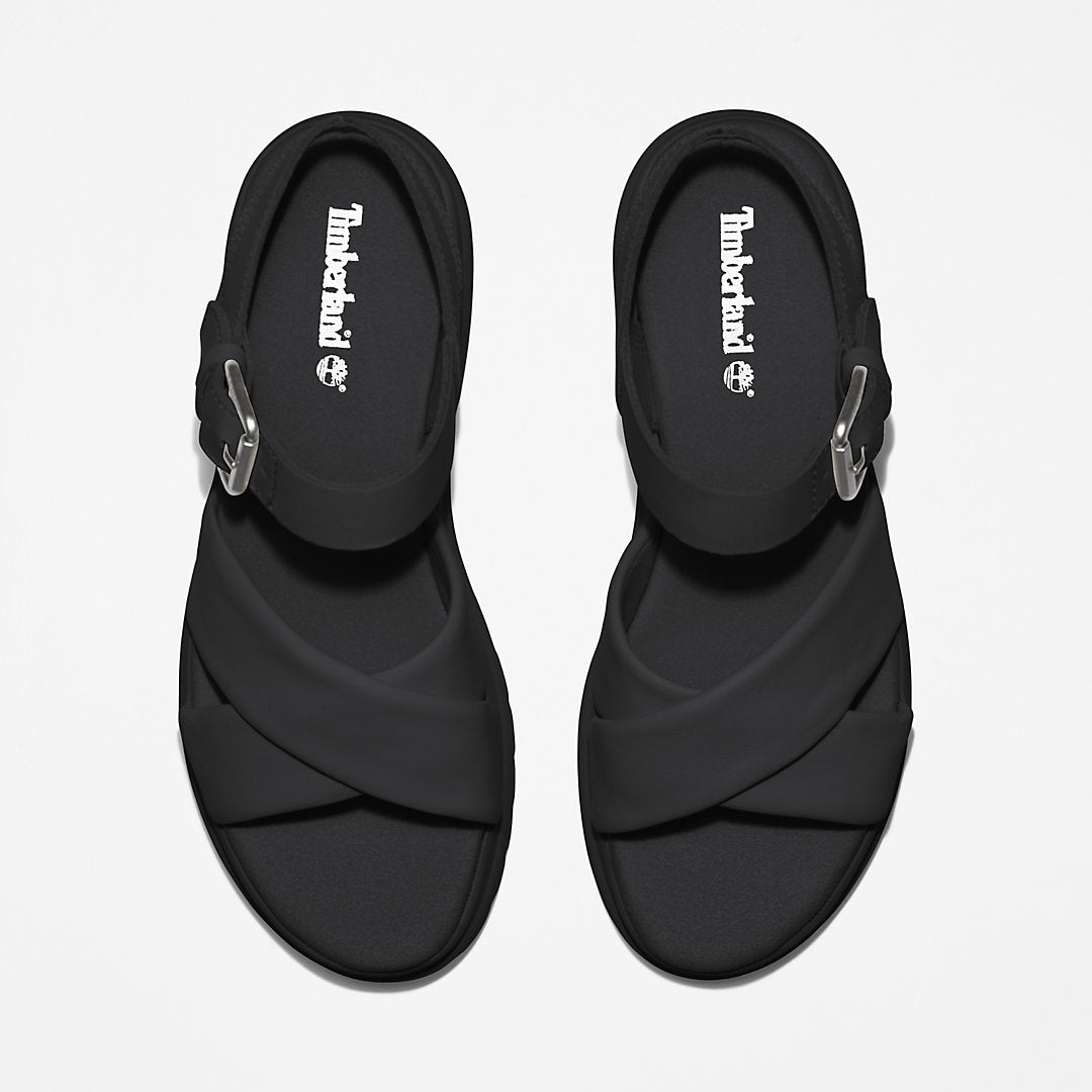 London Vibe Ankle-strap Sandal for Women in Black Timberland Discount
