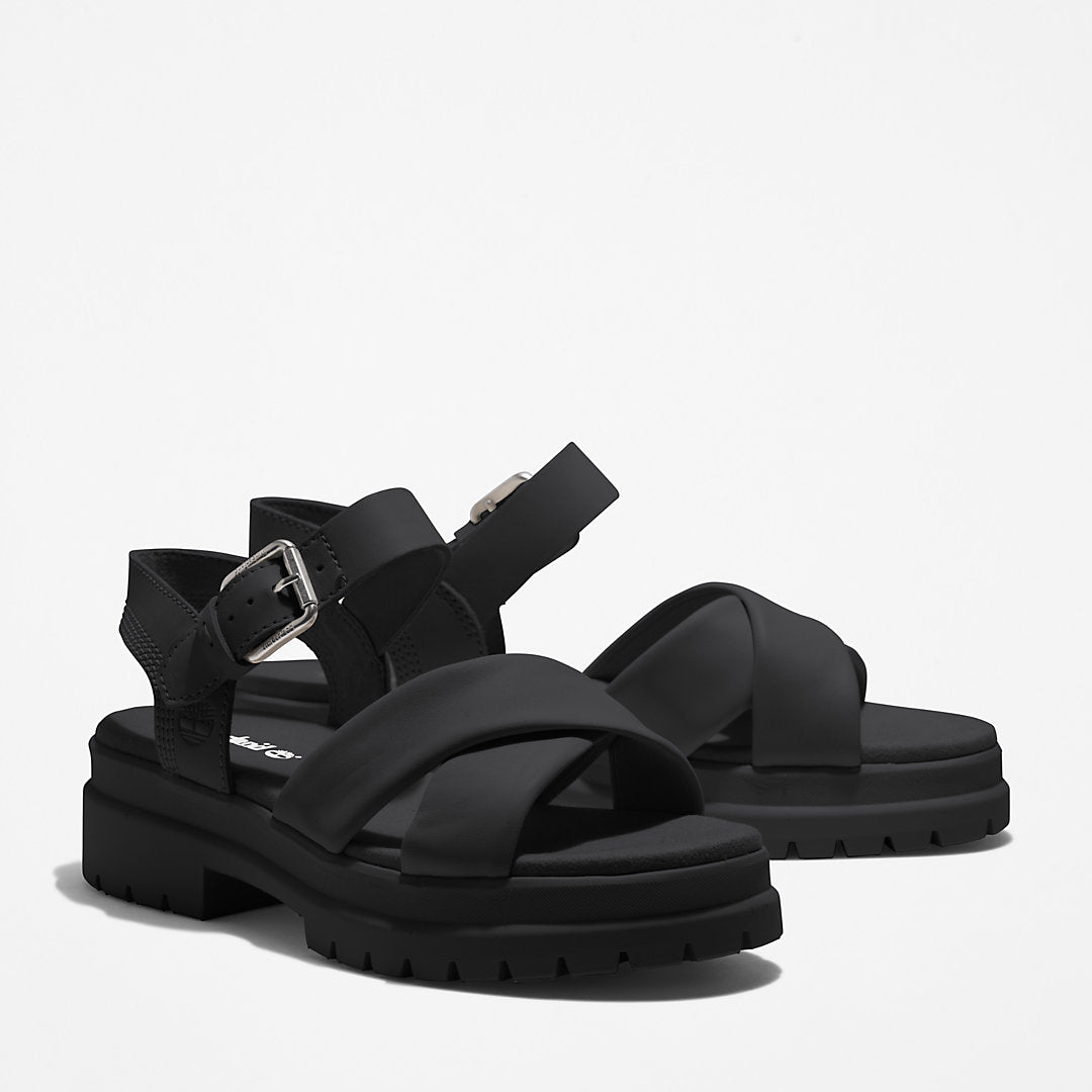 London Vibe Ankle-strap Sandal for Women in Black Timberland Discount