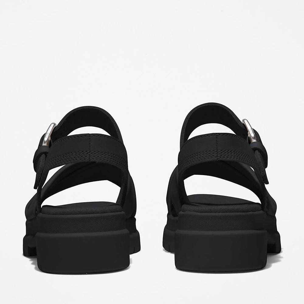 London Vibe Ankle-strap Sandal for Women in Black Timberland Discount