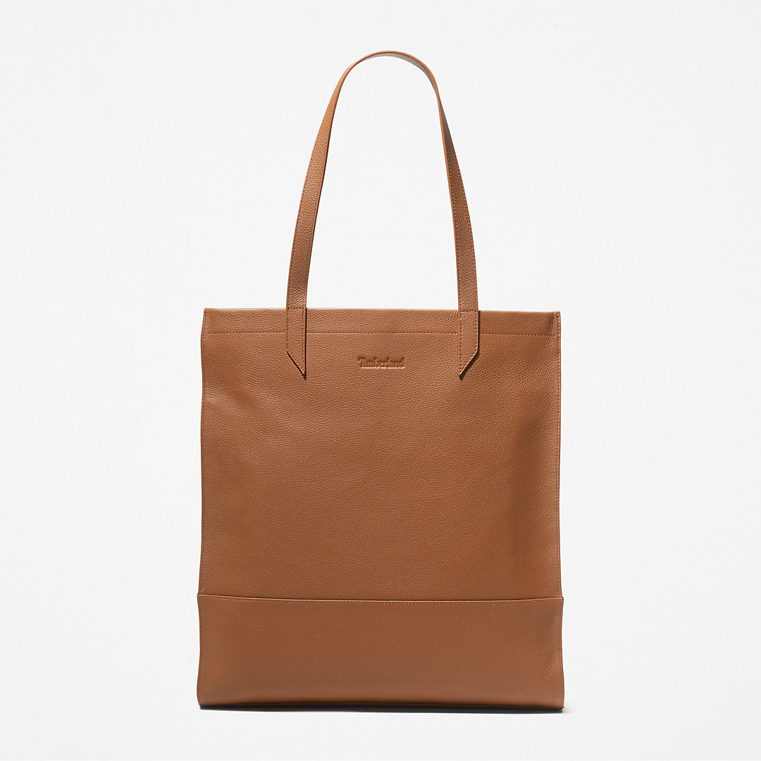 Large Contemporary Leather Tote for Women in Beige Timberland Discount