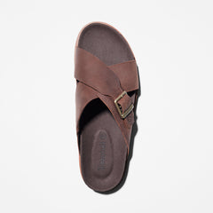 Amalfi Vibes Cross Slide Sandal for Men in Brown Timberland For Sale