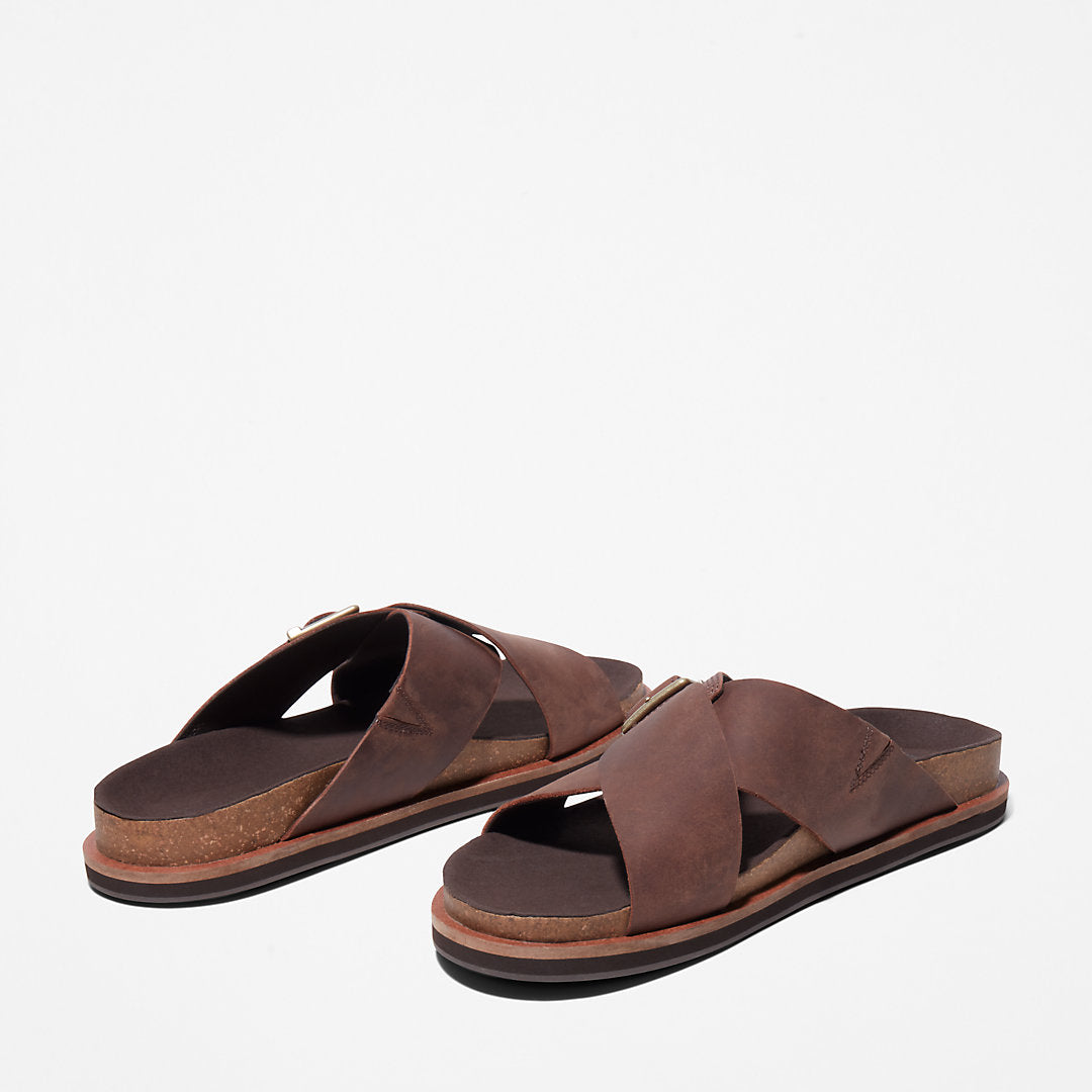 Amalfi Vibes Cross Slide Sandal for Men in Brown Timberland For Sale
