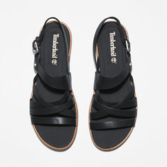Chicago Riverside Backstrap Sandal for Women in Black Timberland Outlet