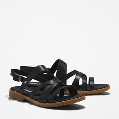 Chicago Riverside Backstrap Sandal for Women in Black Timberland Outlet