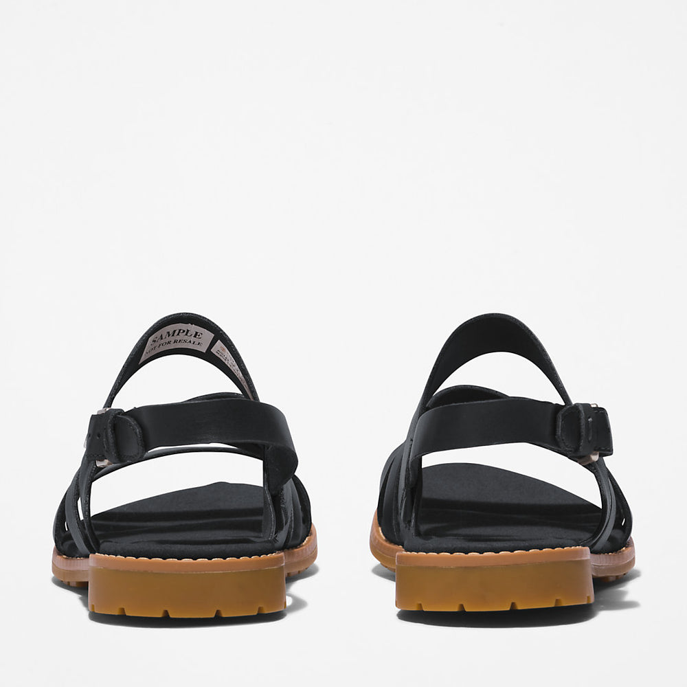Chicago Riverside Backstrap Sandal for Women in Black Timberland Outlet