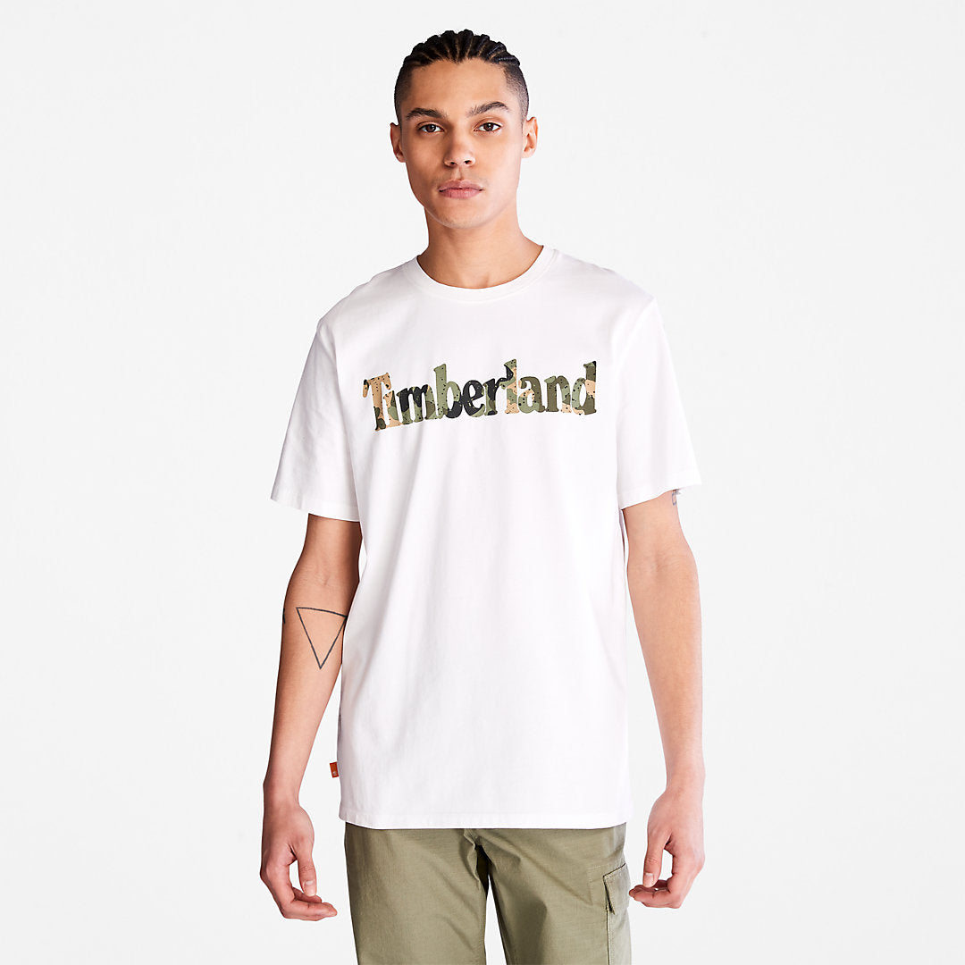 Camo-Logo T-Shirt for Men in White Timberland Online