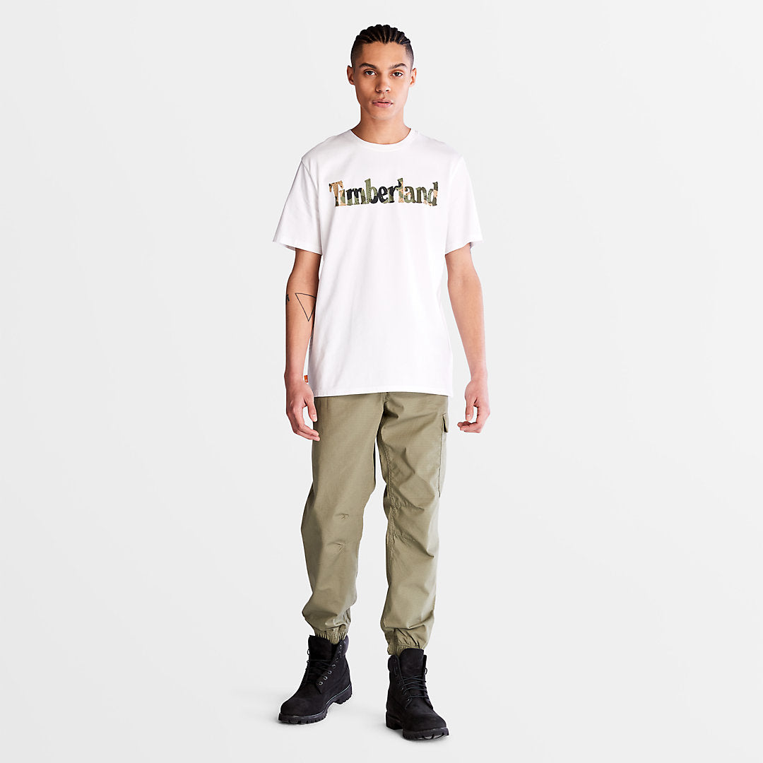 Camo-Logo T-Shirt for Men in White Timberland Online
