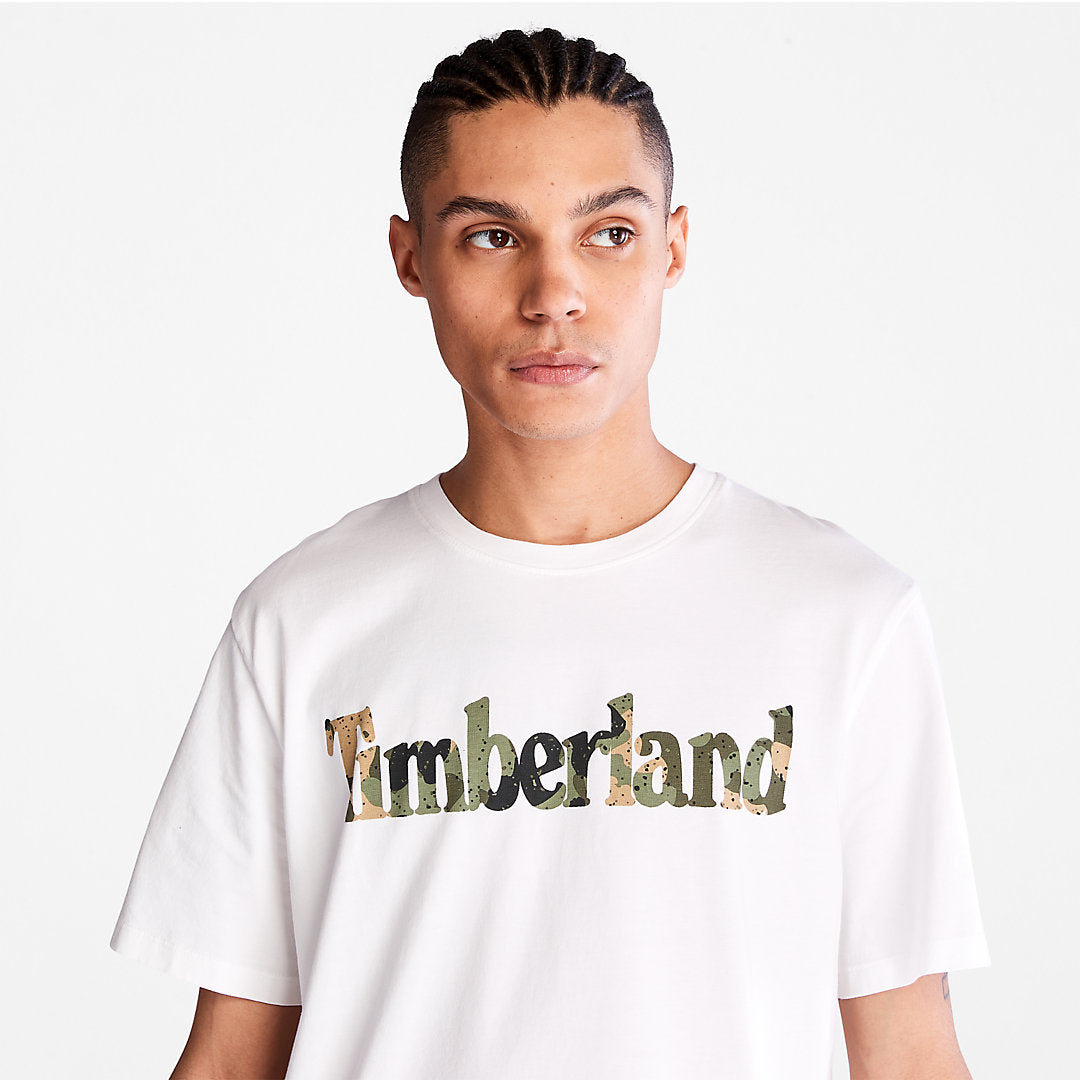 Camo-Logo T-Shirt for Men in White Timberland Online
