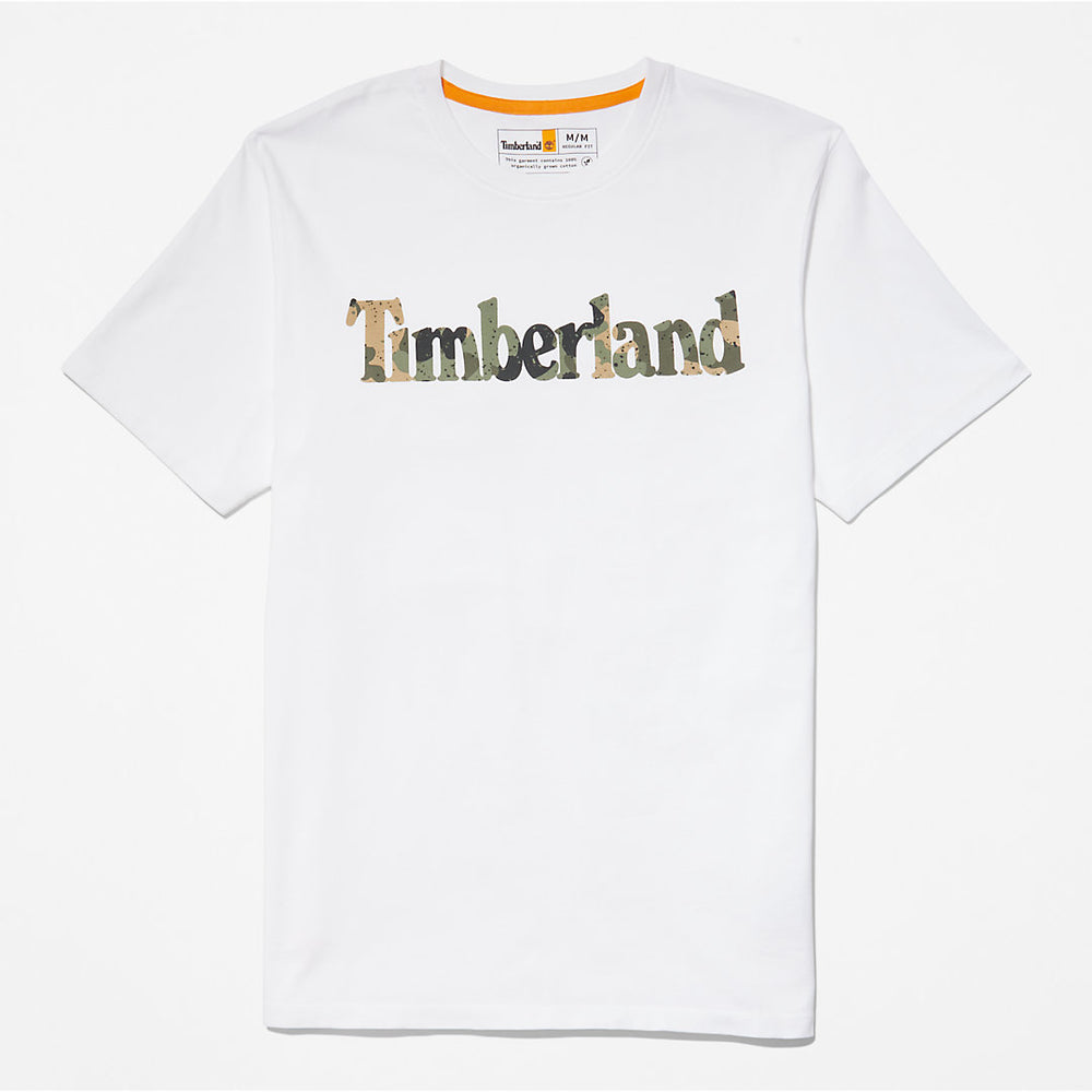 Camo-Logo T-Shirt for Men in White Timberland Online