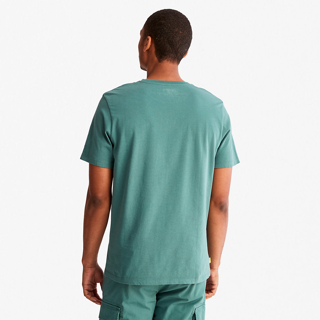 Camo-Logo T-Shirt for Men in Green Timberland On Sale