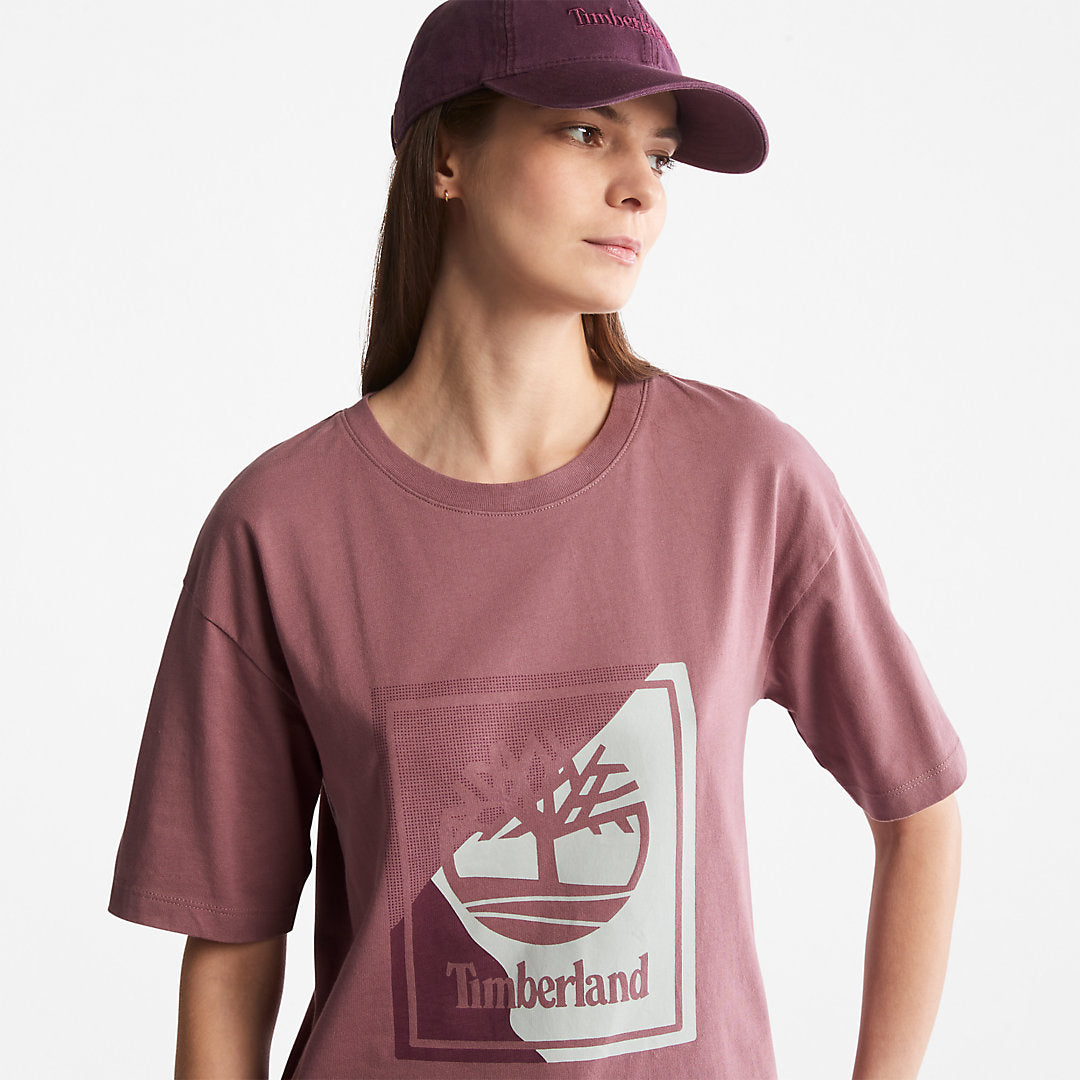 Logo Graphic T-Shirt for Women in Pink Timberland Online