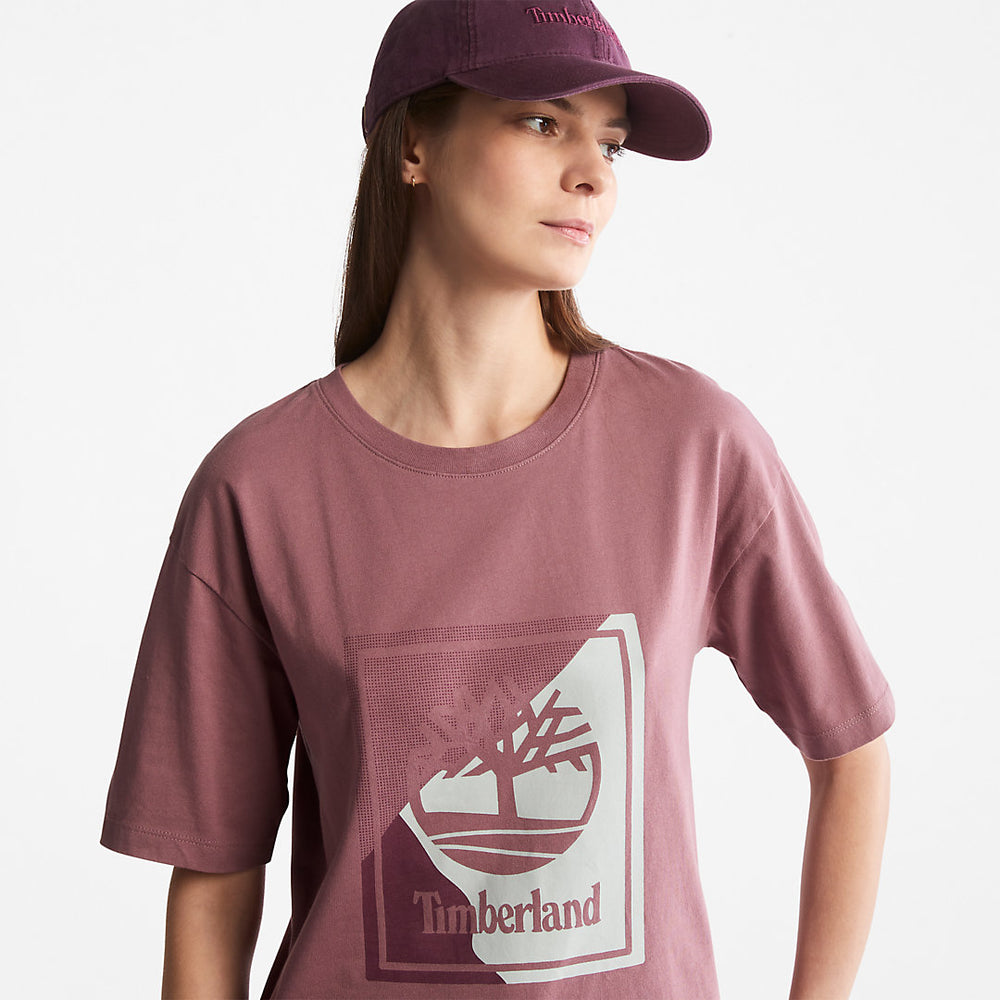 Logo Graphic T-Shirt for Women in Pink Timberland Online