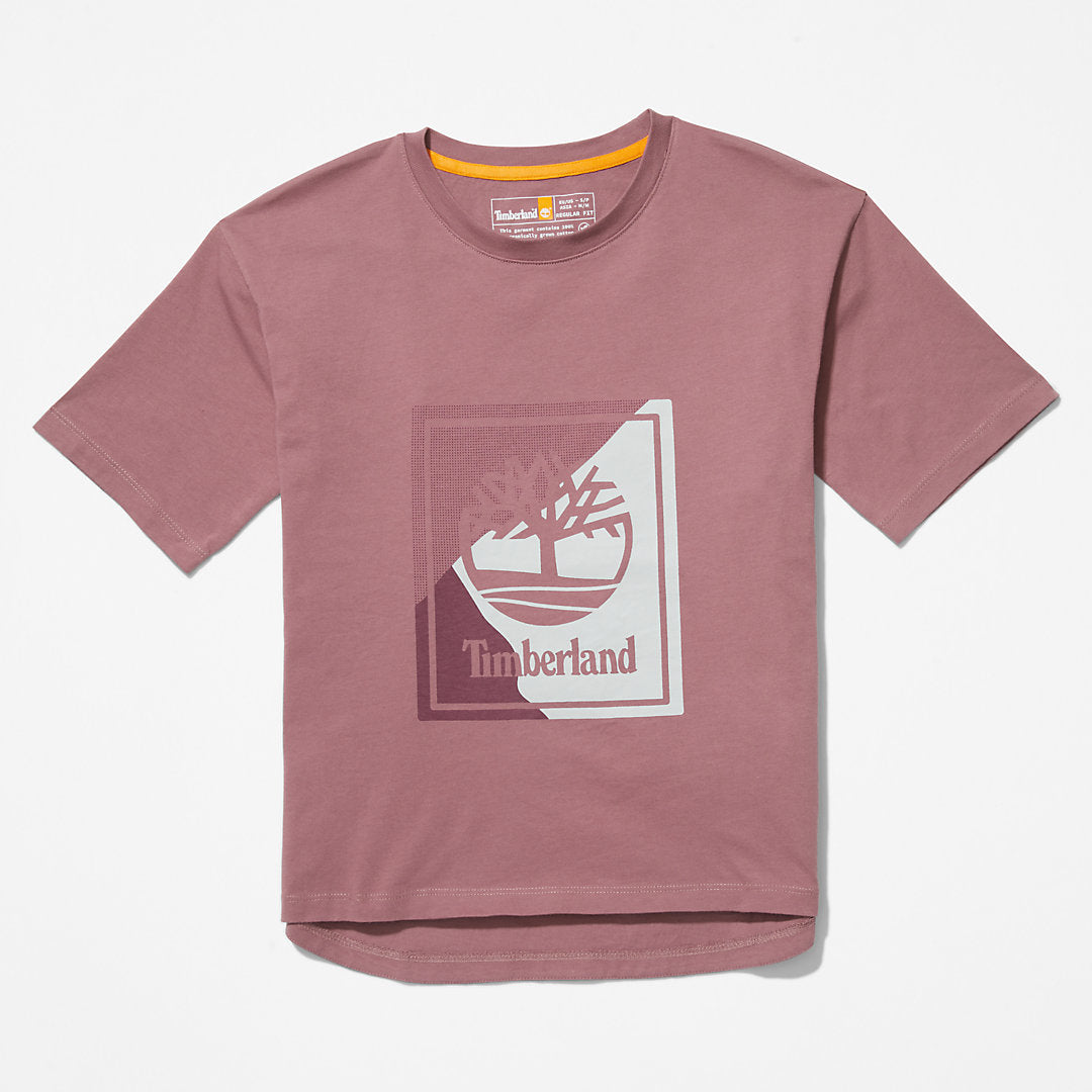 Logo Graphic T-Shirt for Women in Pink Timberland Online