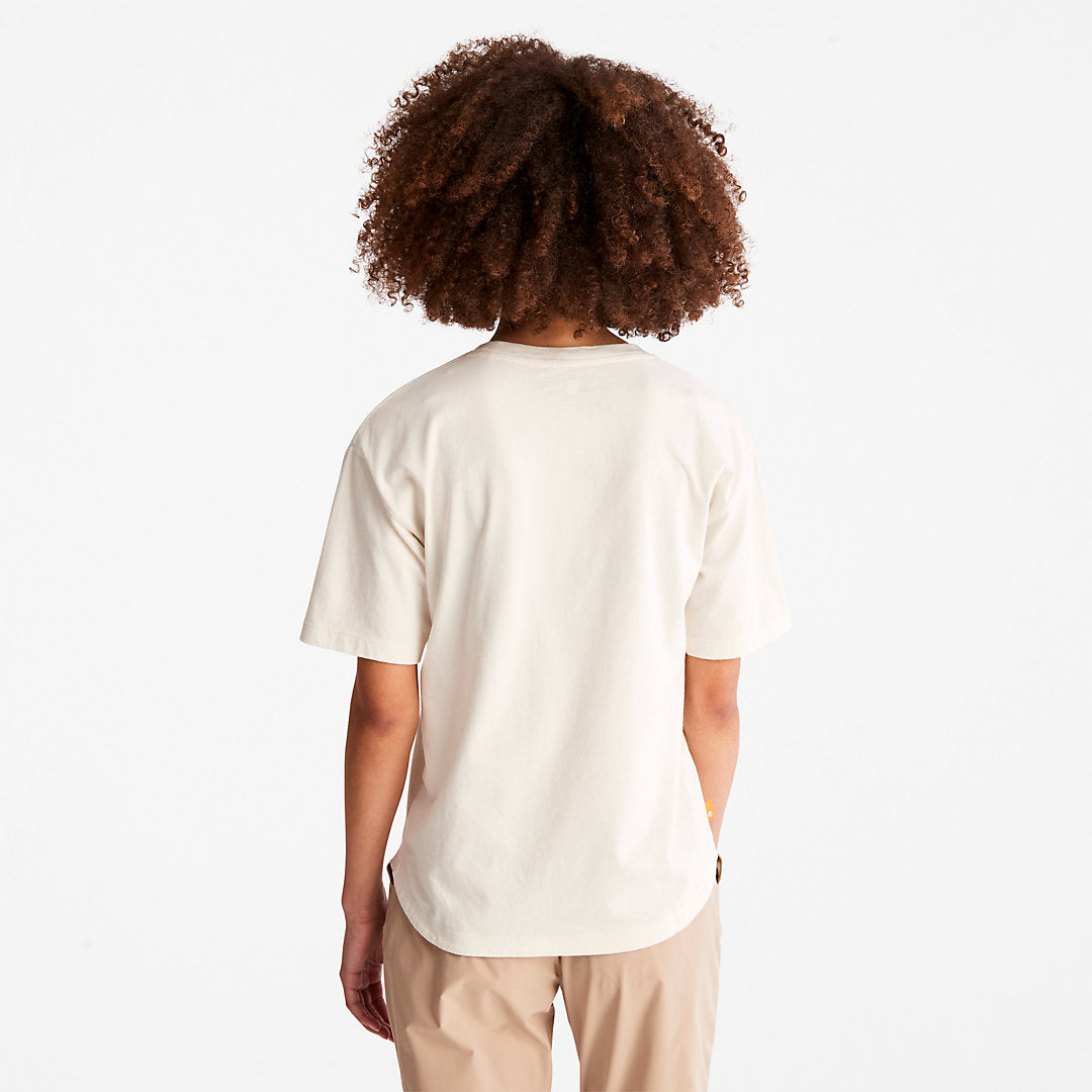 Logo Graphic T-Shirt for Women in White Timberland Discount