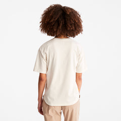 Logo Graphic T-Shirt for Women in White Timberland Discount