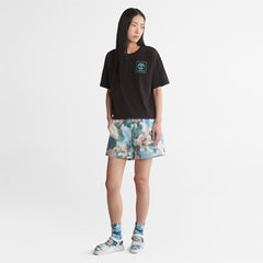 Back Graphic Logo T-Shirt for Women in Black Timberland US
