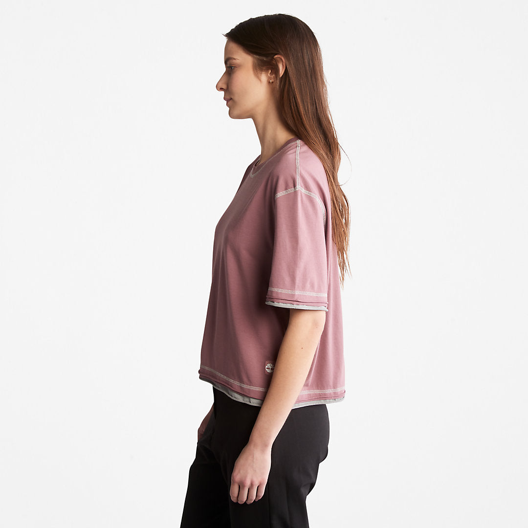 Anti-Odour Supima® Cotton T-Shirt for Women in Pink Timberland Online