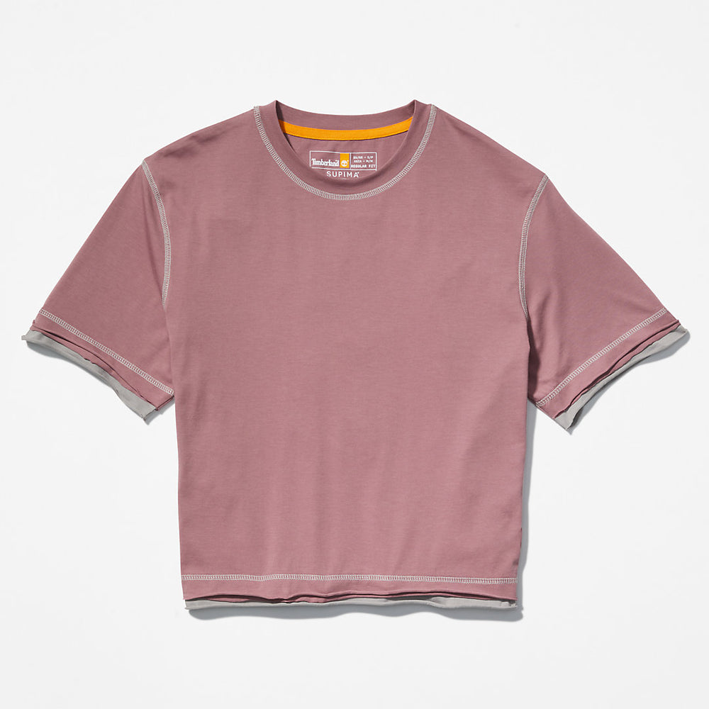 Anti-Odour Supima® Cotton T-Shirt for Women in Pink Timberland Online