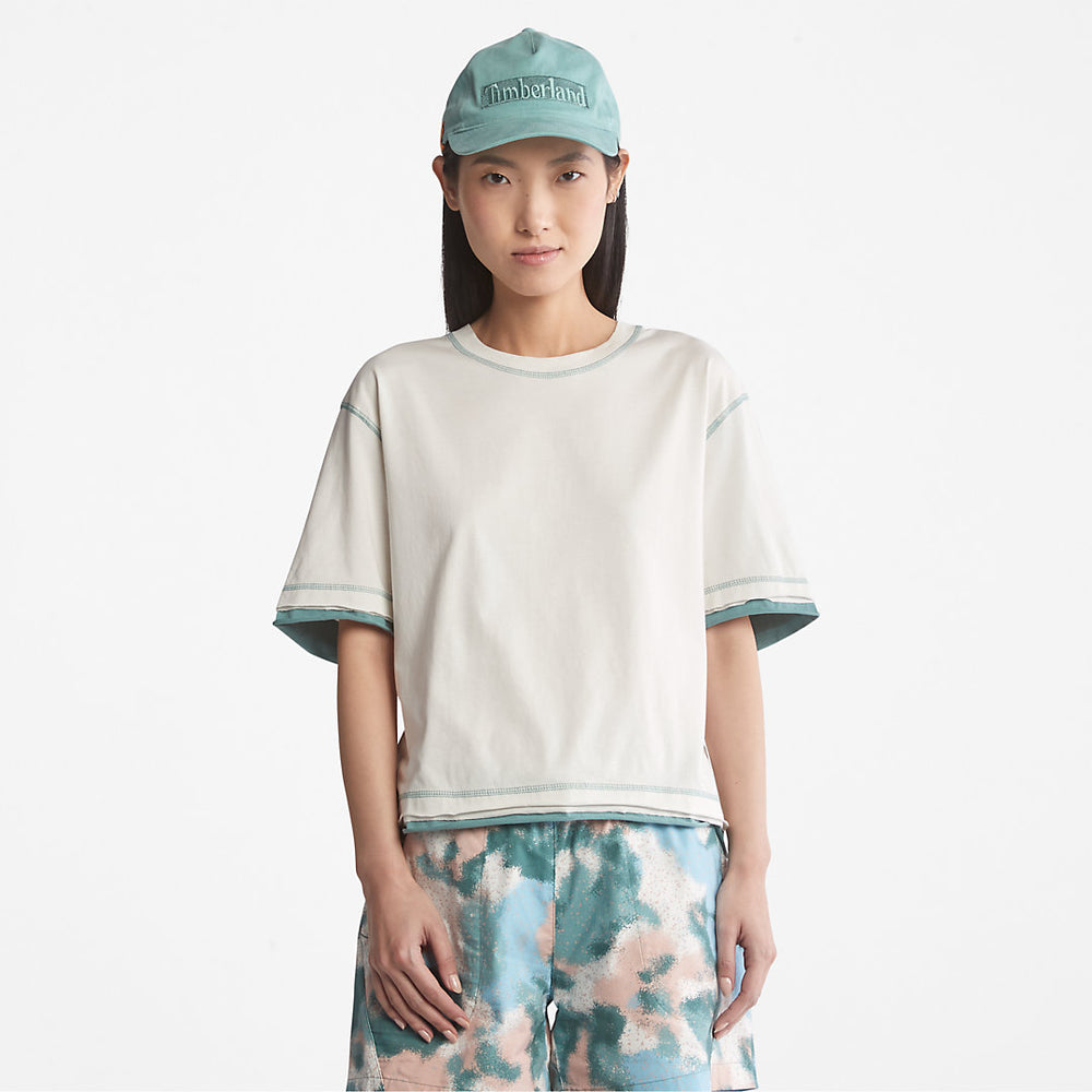Anti-Odour Supima® Cotton T-Shirt for Women in White Timberland Sale