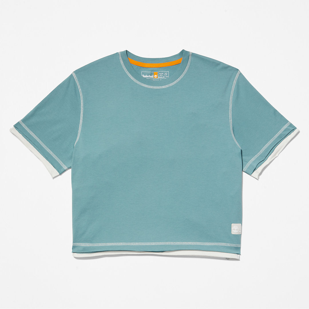 Anti-Odour Supima® Cotton T-Shirt for Women in Teal Timberland Discount