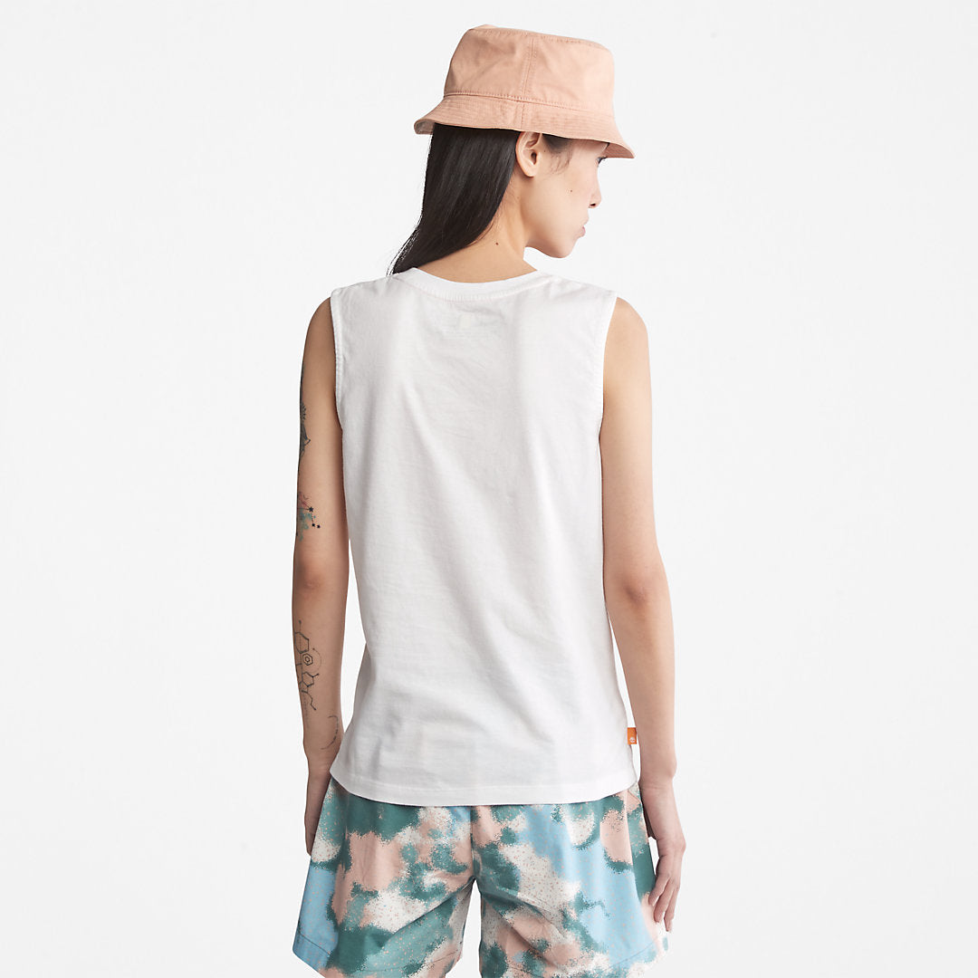 Logo Tank Top for Women in White Timberland US