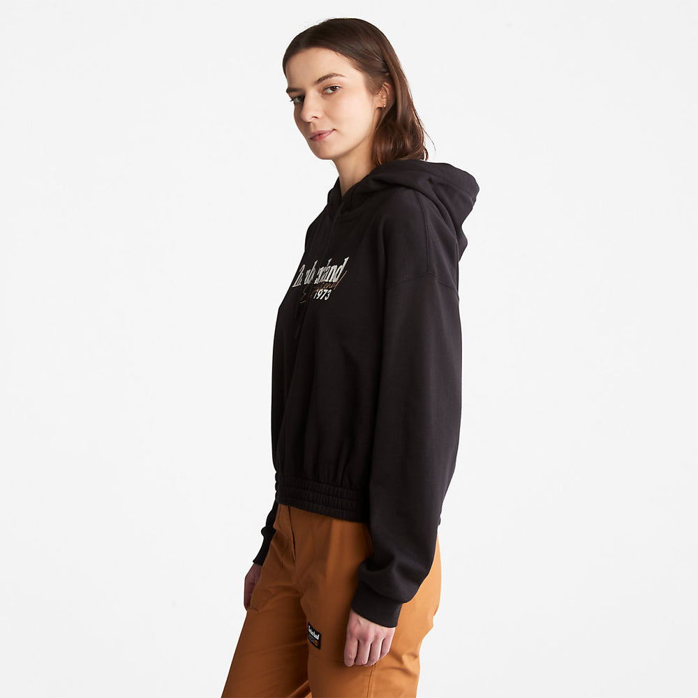 Established 1973 Logo Hoodie for Women in Black Timberland For Sale