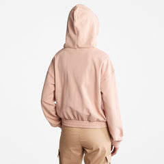 Established 1973 Logo Hoodie for Women in Light Pink Timberland Outlet