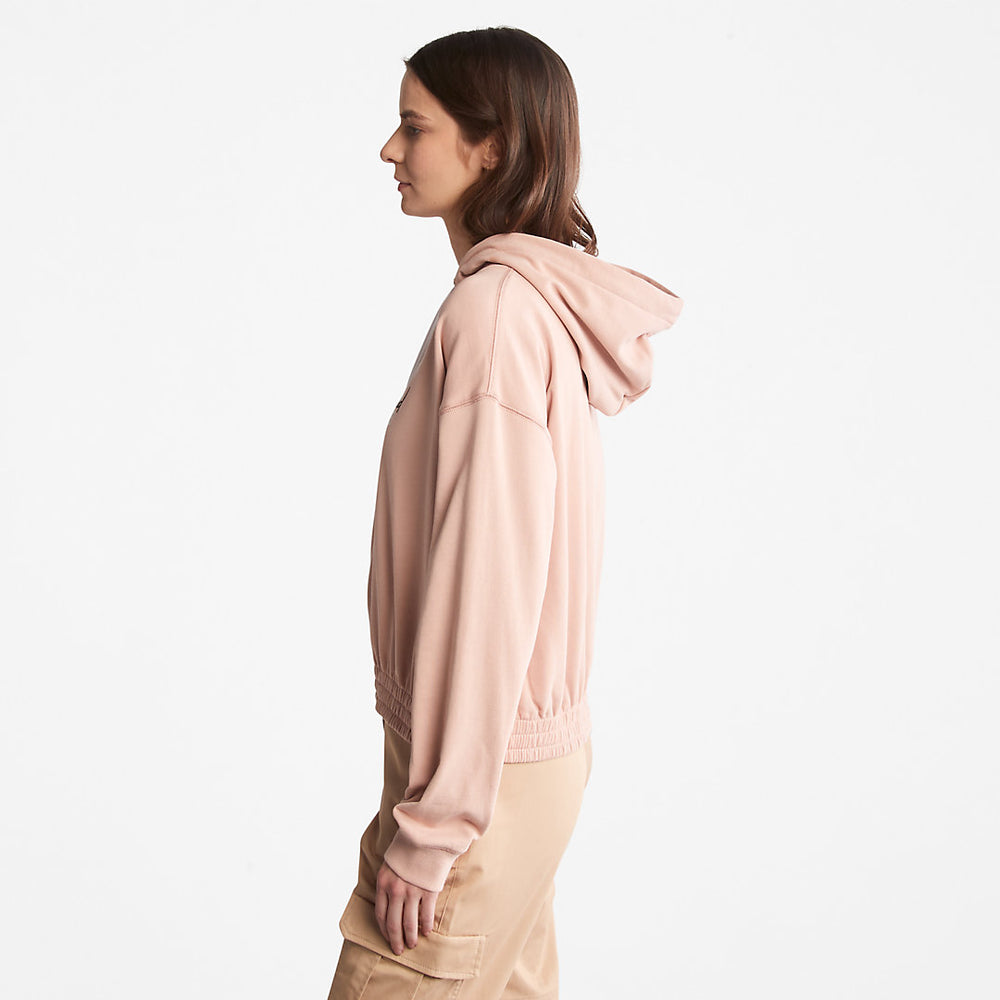 Established 1973 Logo Hoodie for Women in Light Pink Timberland Outlet