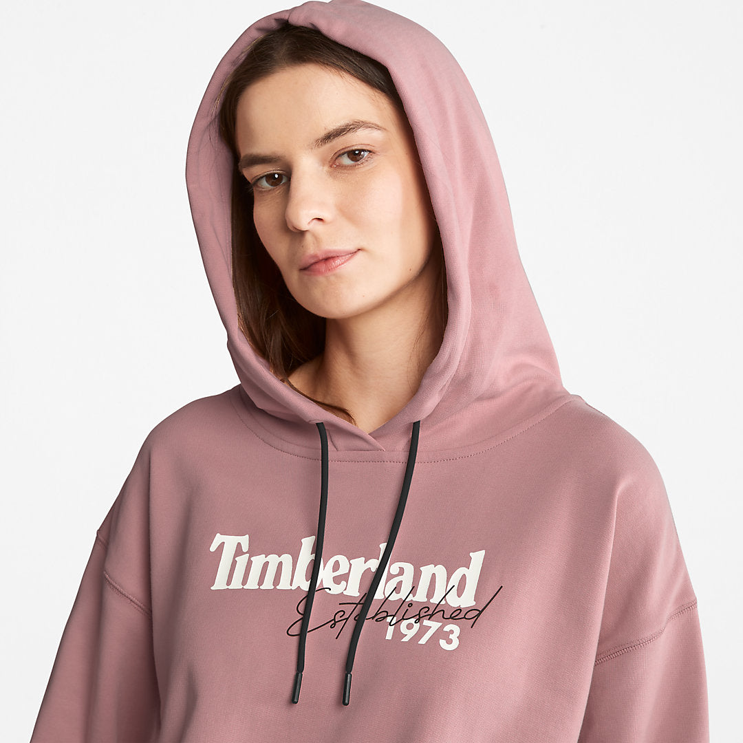 Established 1973 Logo Hoodie for Women in Pink Timberland Online