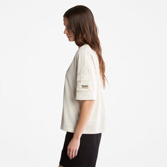 Progressive Utility Pocket T-Shirt for Women in White Timberland On Sale