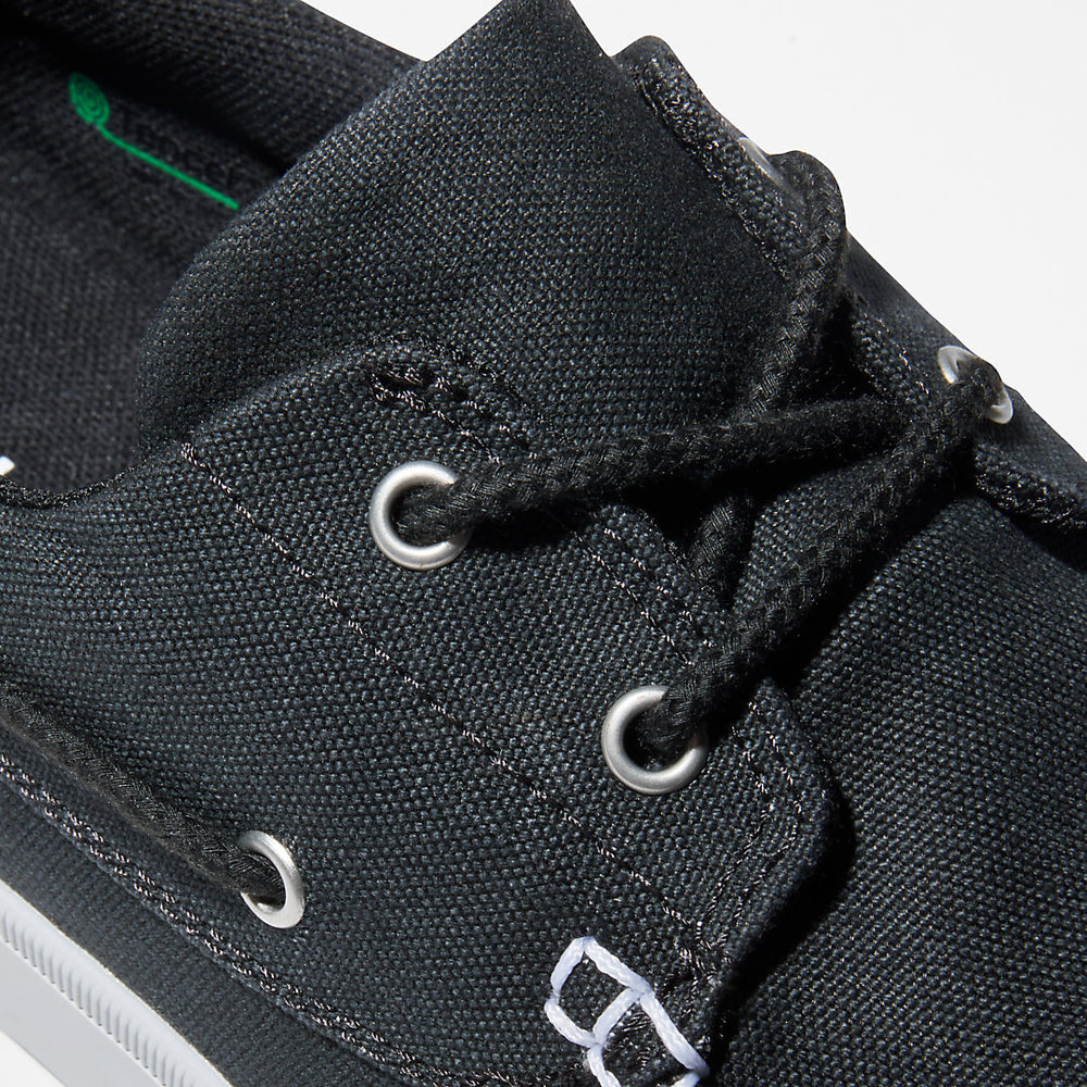 Union Wharf 2.0 EK+ Boat Shoe for Men in Black Timberland On Sale