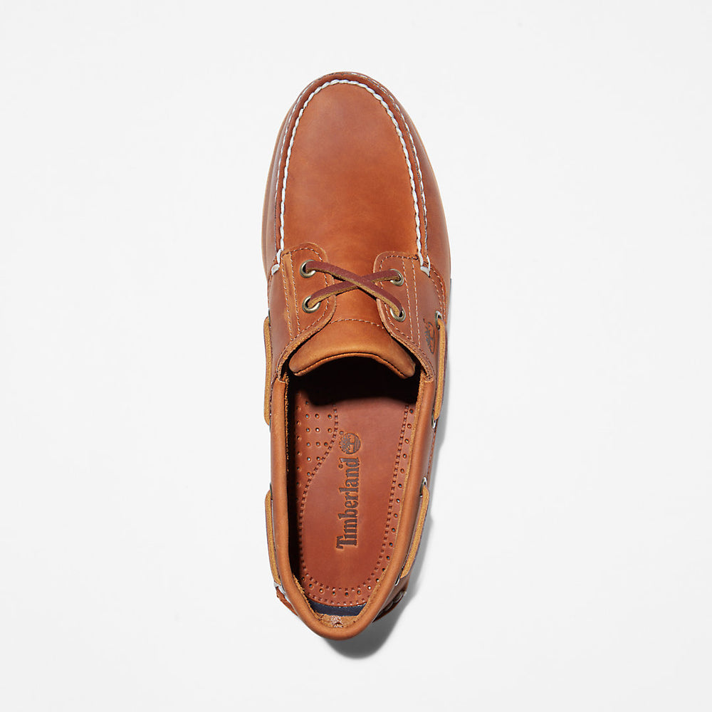 Classic Boat Shoe for Men in Orange Timberland For Sale