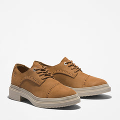 Lisbon Lane Brogue Oxford Shoe for Women in Beige Timberland US