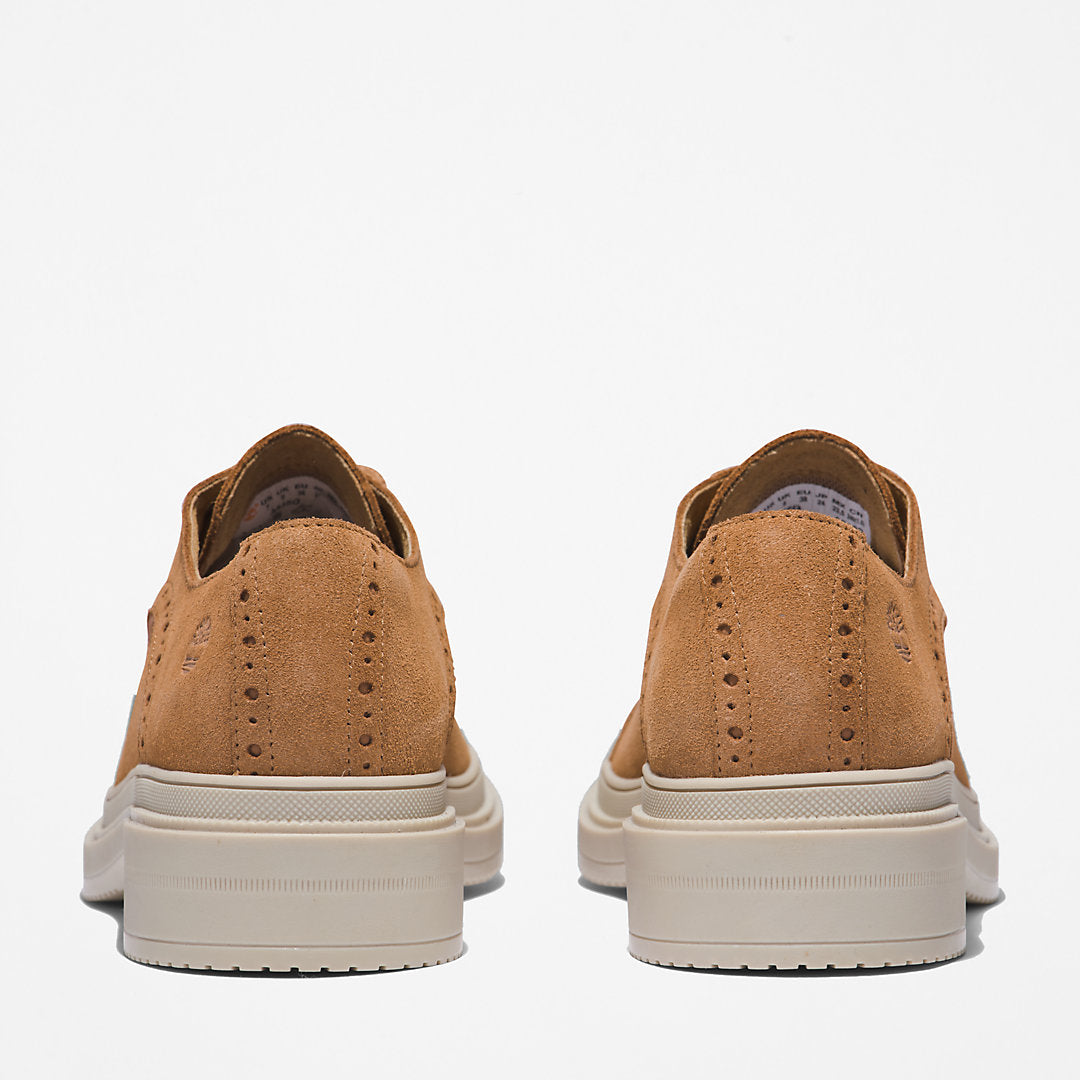 Lisbon Lane Brogue Oxford Shoe for Women in Beige Timberland US