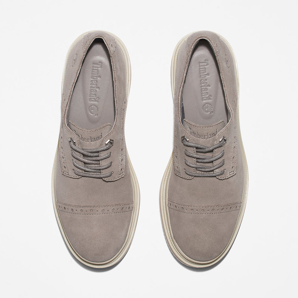 Lisbon Lane Brogue Oxford Shoe for Women in Grey Timberland On Sale