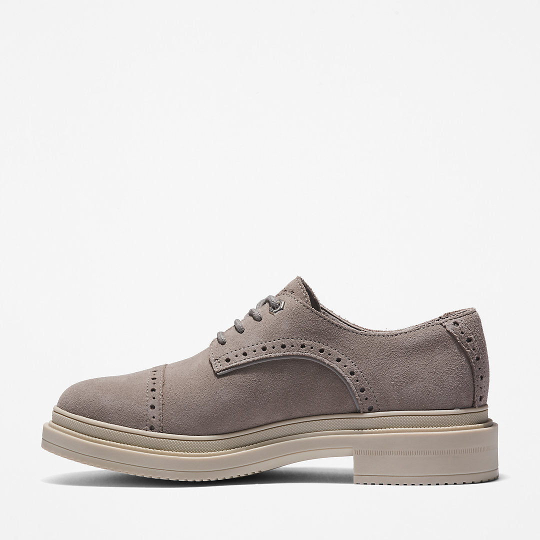 Lisbon Lane Brogue Oxford Shoe for Women in Grey Timberland On Sale