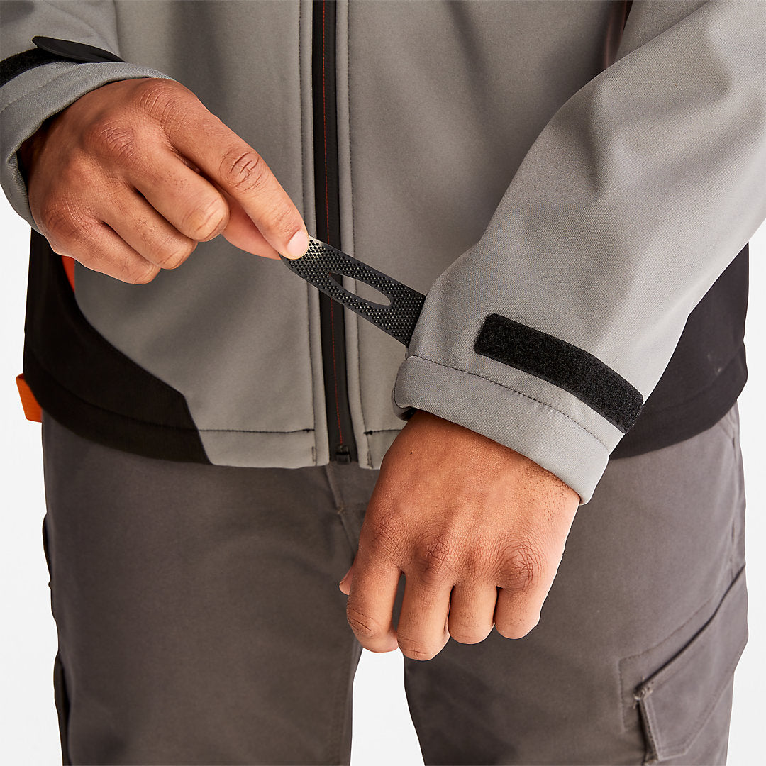Timberland PRO® Power Zip Hooded Softshell Jacket for Men in Grey Timberland Outlet