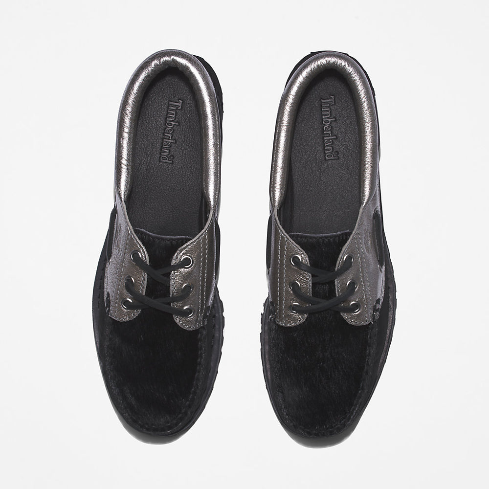 Timberland® Noreen 3-Eye Boat Shoe for Women in Silver Timberland US